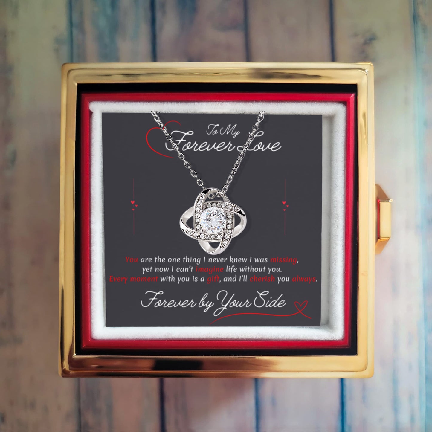 Bellisse Pendant + Rotating Rose Keepsake Box - Endless Devotion