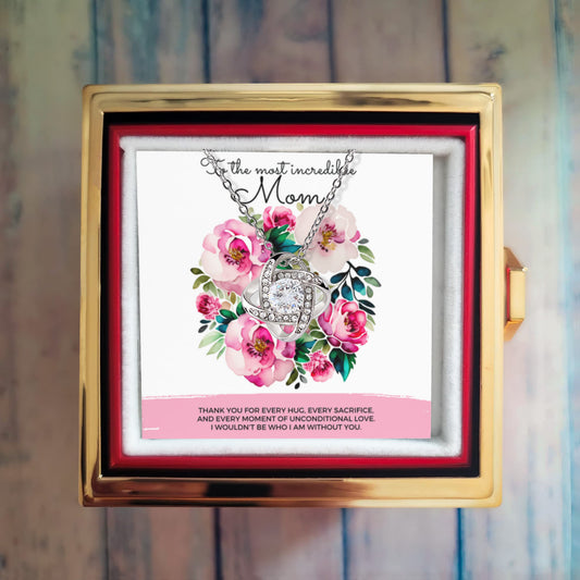 Bellisse Pendant + Rotating Rose Keepsake Box - Grace in Bloom
