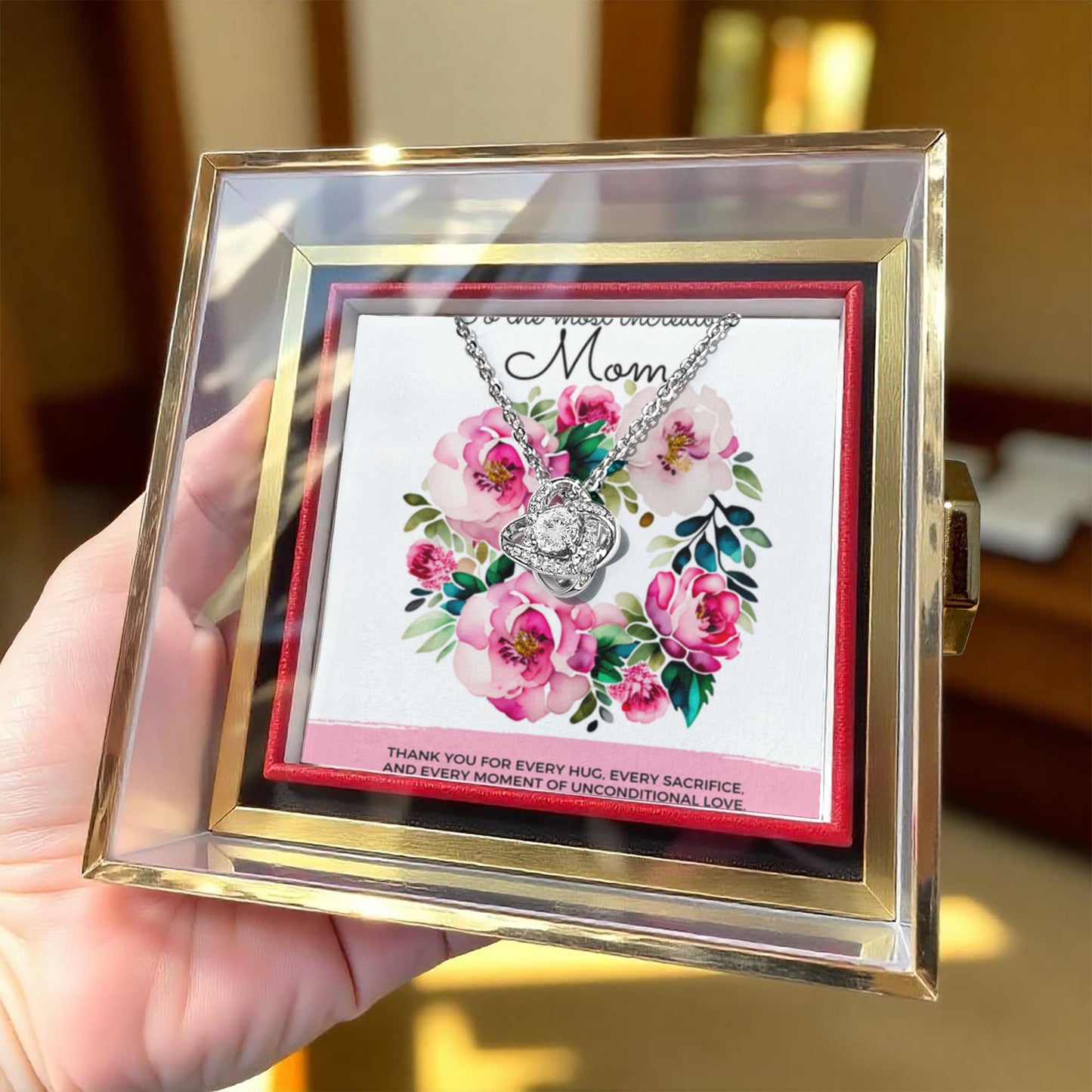 Bellisse Pendant + Rotating Rose Keepsake Box - Grace in Bloom