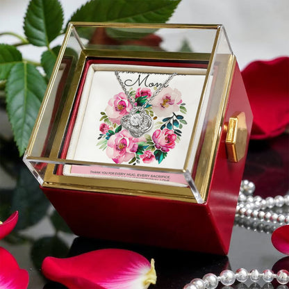 Bellisse Pendant + Rotating Rose Keepsake Box - Grace in Bloom